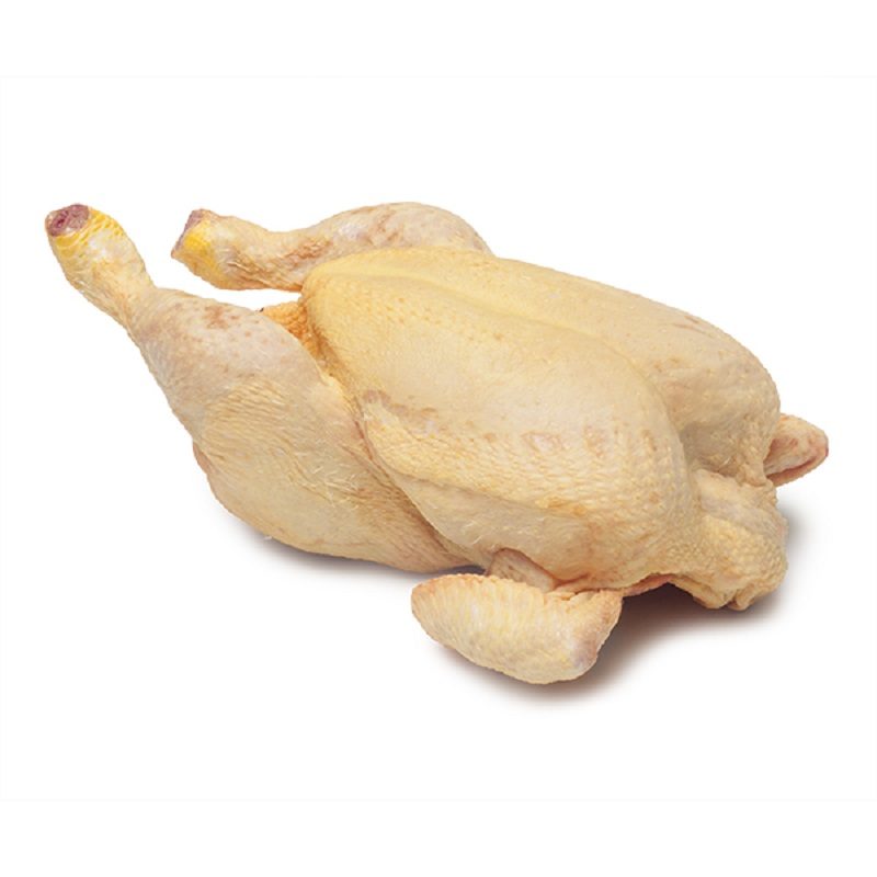 Pollo entero limpio